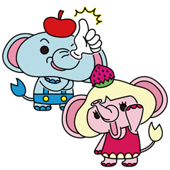 Elephant boy and girl - Japanese ver