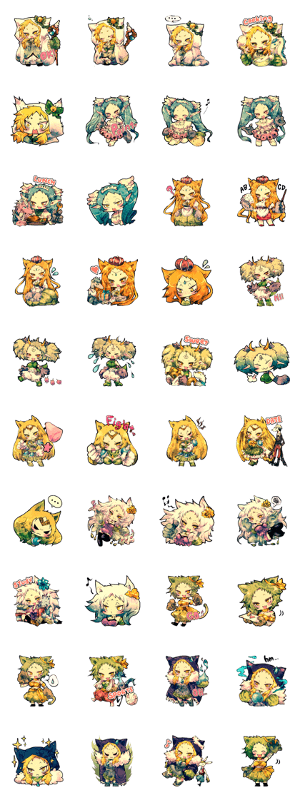 Fairy-tale girls in fantasy world