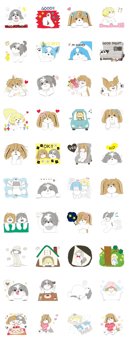 Lucy and Pe of sticker