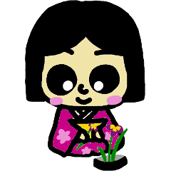 It is a girl in a kimono