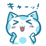 Polka dot cat "mizutama-chan"
