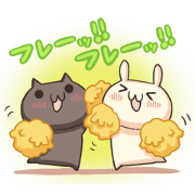 Shiro the rabbit & kuro the cat Part2