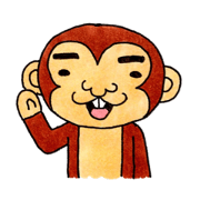 Various snaggletooth monkeys