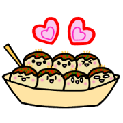 Kawaii!! Sticker of "takoyaki"