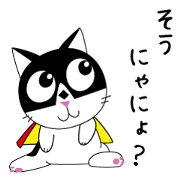 Super Hero, Masked Tuxedo Cat!!