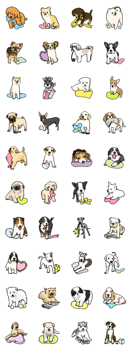 a lot of dogs