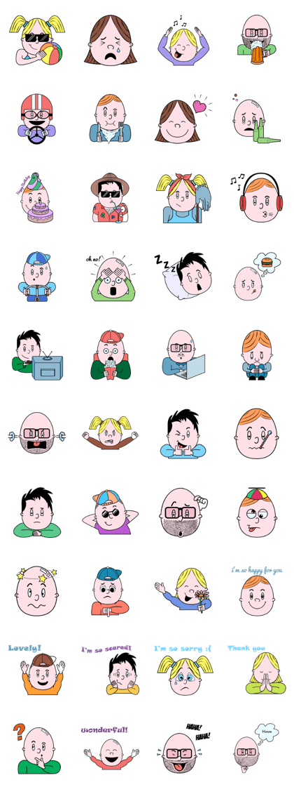Tony & Friends stick together - stickers