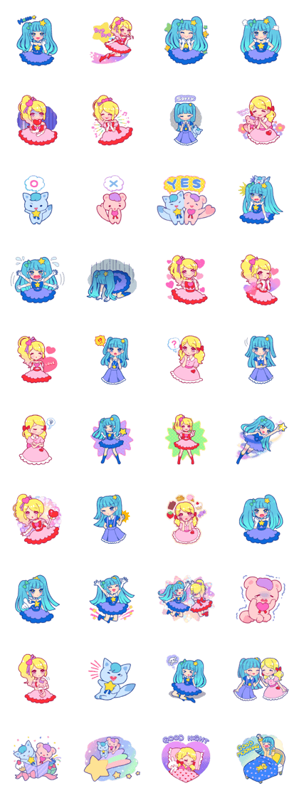 magical girl Sticker