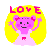 Lovely&colorful girls sticker