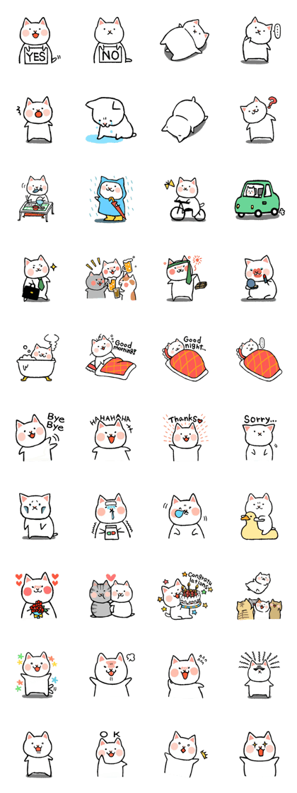 crayon cat(english)