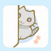 Cat with the stripe to a tail and a back