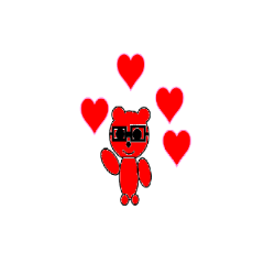 Red Bear Stickers