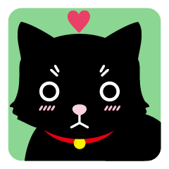 무표정한 검은 고양이 미의 표정 vol.1.5