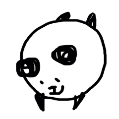 Drawn panda