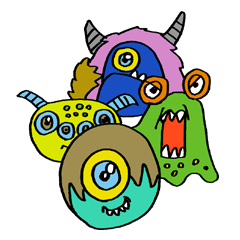 Monster Friends Sticker
