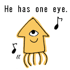 One eye squid