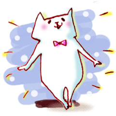 white cat KOMARU's every day! 2