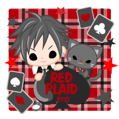 RED PLAID boys -English-