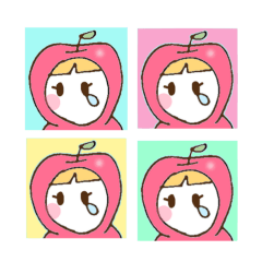 Apple Family's art Sticker