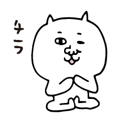 白貓瑜伽愛好者瑜伽母貼紙vol.04