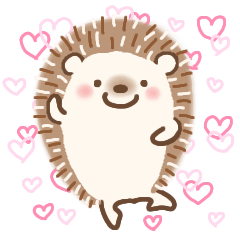 With Hedgehog Sticker