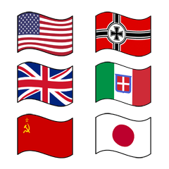 第二次世界大战的旗帜