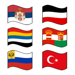 第一次世界大戰的各種旗幟