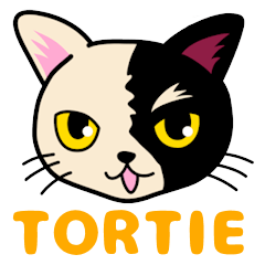 Tortie Cat Sticker (English)