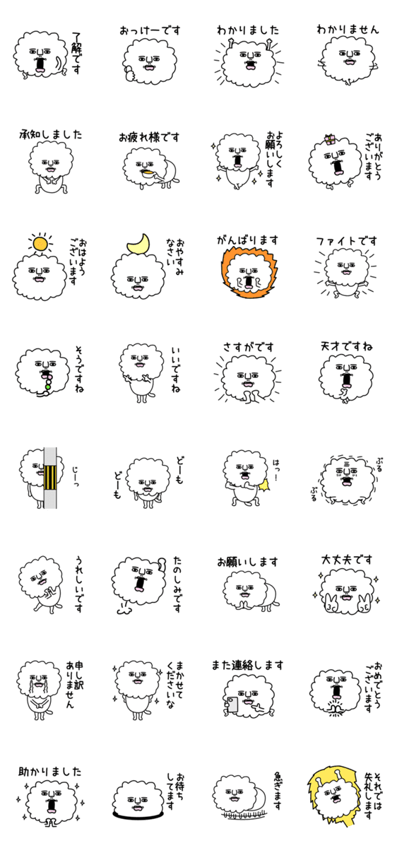 もこもこ真顔犬つかいやすい言葉 Lineクリエイターズスタンプ Stamplist