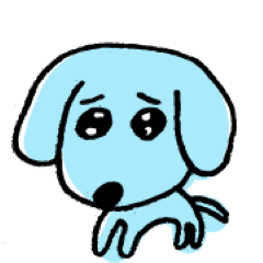 light blue dog