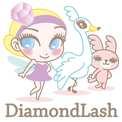 Glamorous Eyelashes Fairy Dia Stickers.