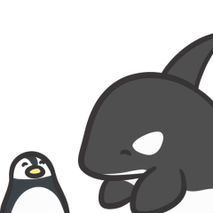 gentle Killer Whale and whimsy Penguin4