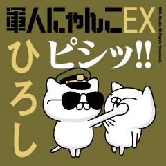 "HIROSHI"name/Movie Military cat