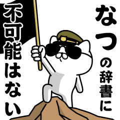 "NATSU"name/Military cat