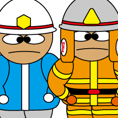 Firefighter & paramedic character