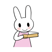 Sticker of a transfer rabbit