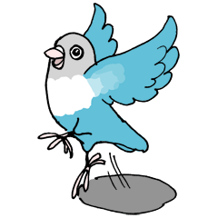 love blue bird