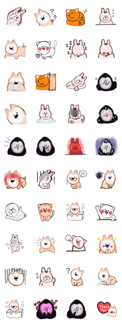 Various animals and dog