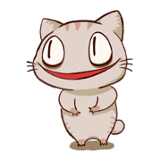 The cat which is lack of sleep
