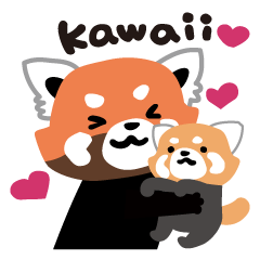 kawaii lesser panda