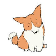 Tail Corgi and black cat and its friends