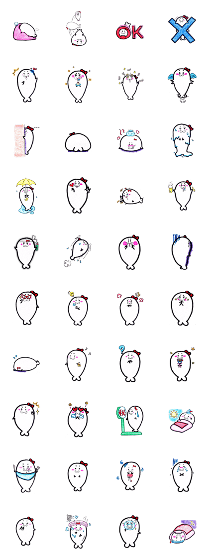plump loose cuty Azarashi-ko