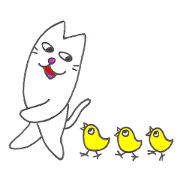 Lucky white cat