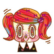 coloful cute girly sticker