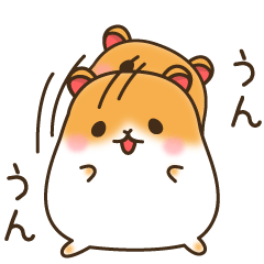 Sticker of a hamster