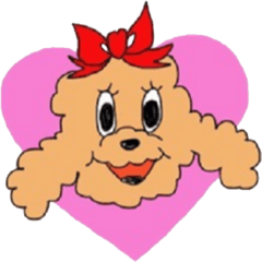 toy poodle stickers