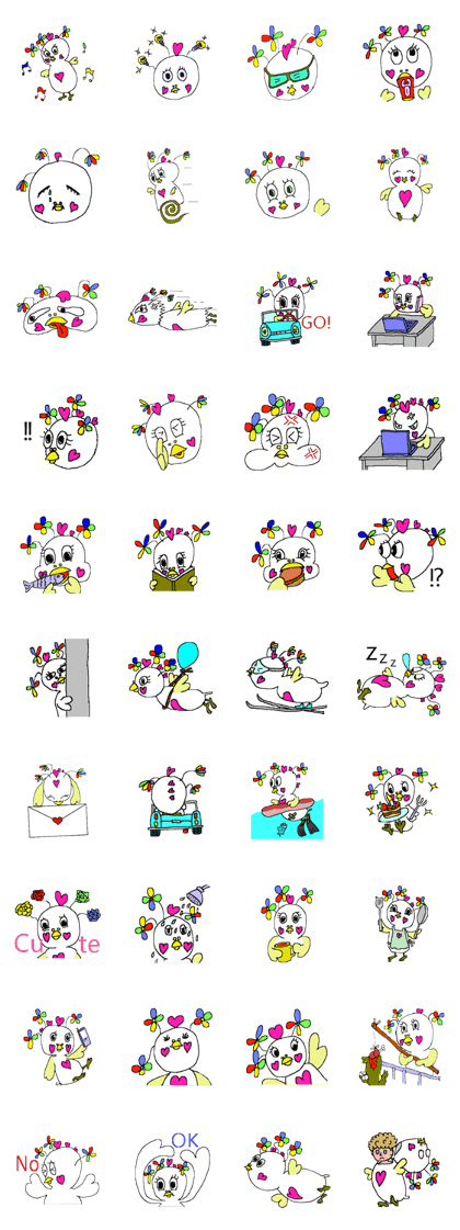 Colorful Kawaii Hapi