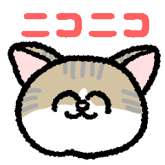 Cheerful cat kijitora