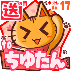 Cute cat's name sticker2 MY100320N17