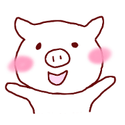 A pig sticker